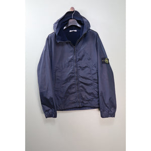 Stone Island Navy Nylon Shimmer Jacket