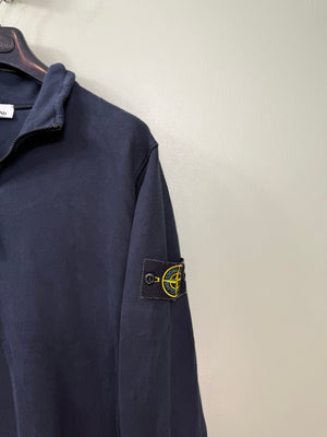 Stone Island Navy 1/4 Zip Jumper