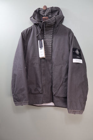 Stone Island Charcoal Grey Panama Recycled Oxide Plating Closed Loop Project Jacket