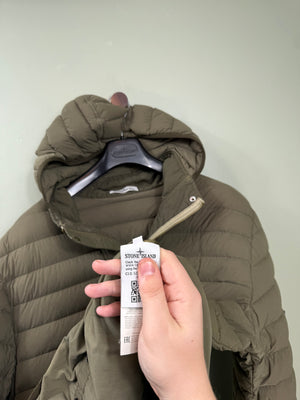 Stone Island Khaki Loom Woven Down Jacket