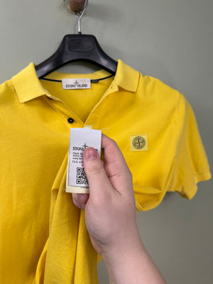 Stone Island Yellow Slim Fit Polo