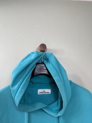 Stone Island Aqua Blue Hoodie