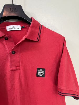 Stone Island Red Slim Fit Polo