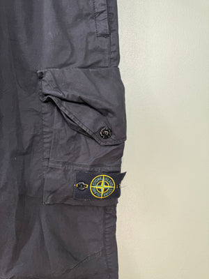 Stone Island Black RE-T Cargo Bottoms