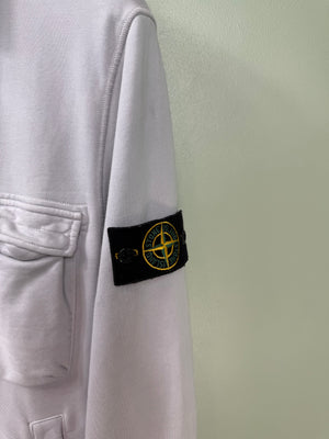Stone Island Light Grey Zipped Jumper
