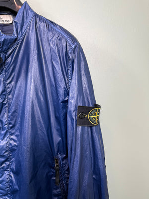 Stone Island Navy Crinkle Gloss Jacket