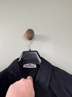Stone Island Black Nylon Metal Overshirt