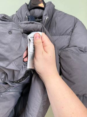 Stone Island Grey Shadow Project Naslan Light Encase Panel Down Jacket