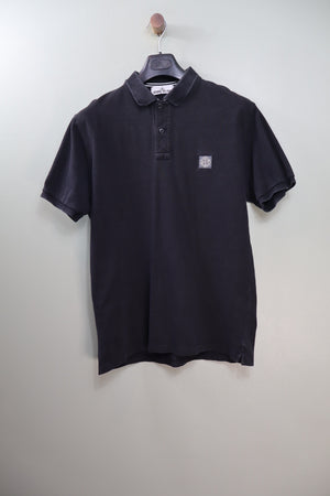 Stone Island Black RE Polo Shirt