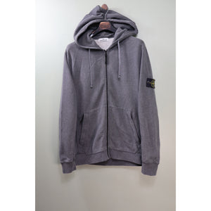 Stone Island Charcoal Grey Zipped Hoodie