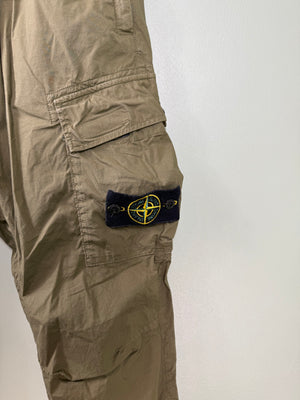 Stone Island Khaki RE-T Cargo Bottoms
