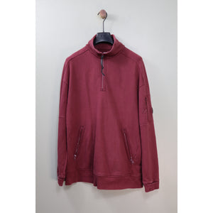 C.P. Company Red 1/4 Zip Jumper