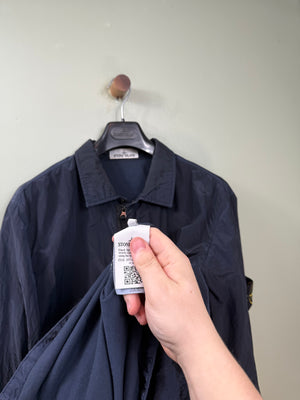 Stone Island Navy Nylon Metal Overshirt