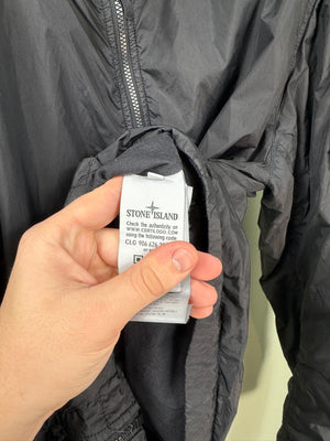Stone Island Black Garment Dyed Crinkle Reps NY Jacket