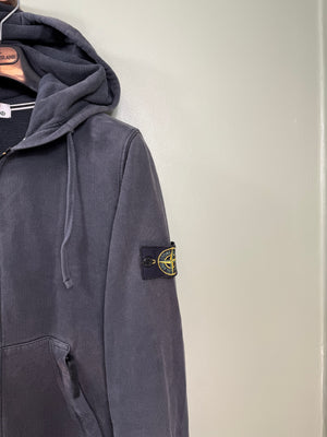 Stone Island Black Zipped Hoodie