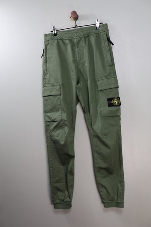 Stone Island Green RE-T Cargo Bottoms