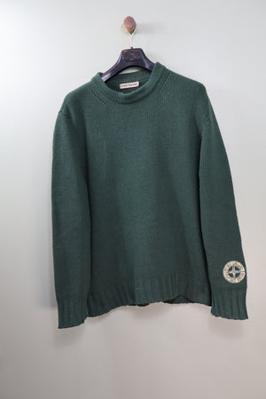 Stone Island Green Vintage Knit Jumper