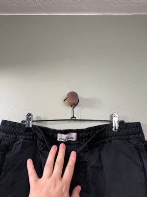 Stone Island Black RE-T Cargo Bottoms