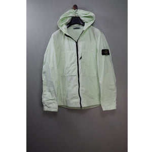 Stone Island Pastel Green Supima Cotton Twill Jacket