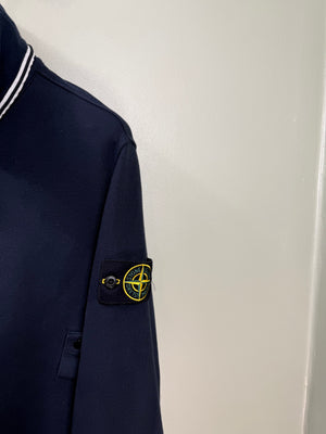 Stone Island Navy 1/4 Zip Jumper