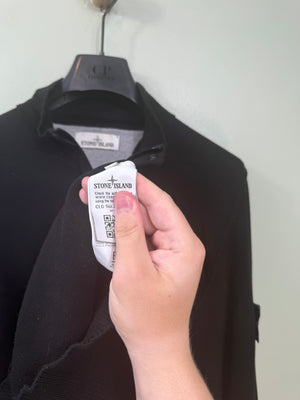 Stone Island Black 1/4 Zip Jumper