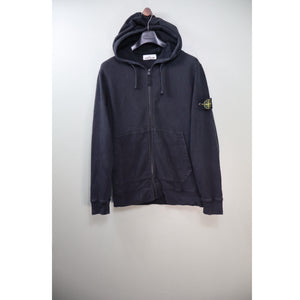 Stone Island Black Zipped Hoodie