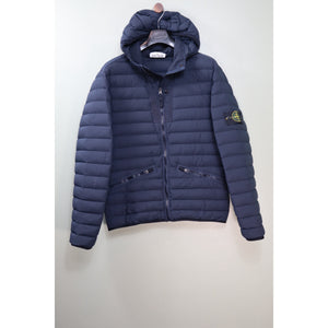 Stone Island Navy Loom Woven Down Jacket