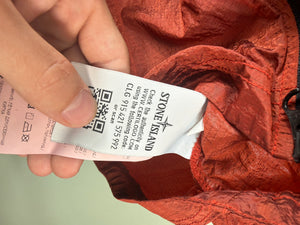 Stone Island Red Nylon Metal Overshirt