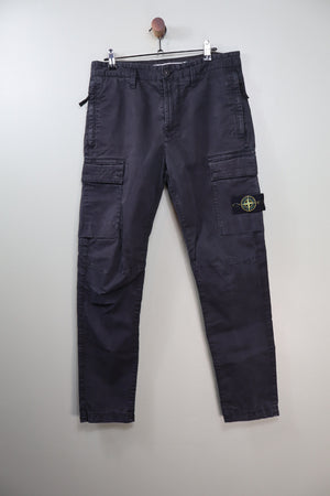 Stone Island Black RE-T Cargo Bottoms