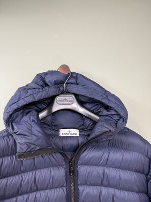 Stone Island Navy Micro Yarn Down Jacket
