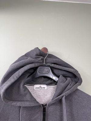 Stone Island Charcoal Grey Zipped Hoodie