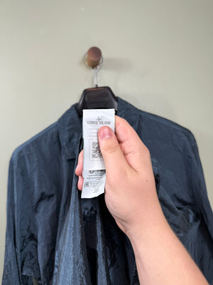 Stone Island Blue Nylon Metal Overshirt