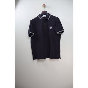Stone Island Black Slim Fit Polo