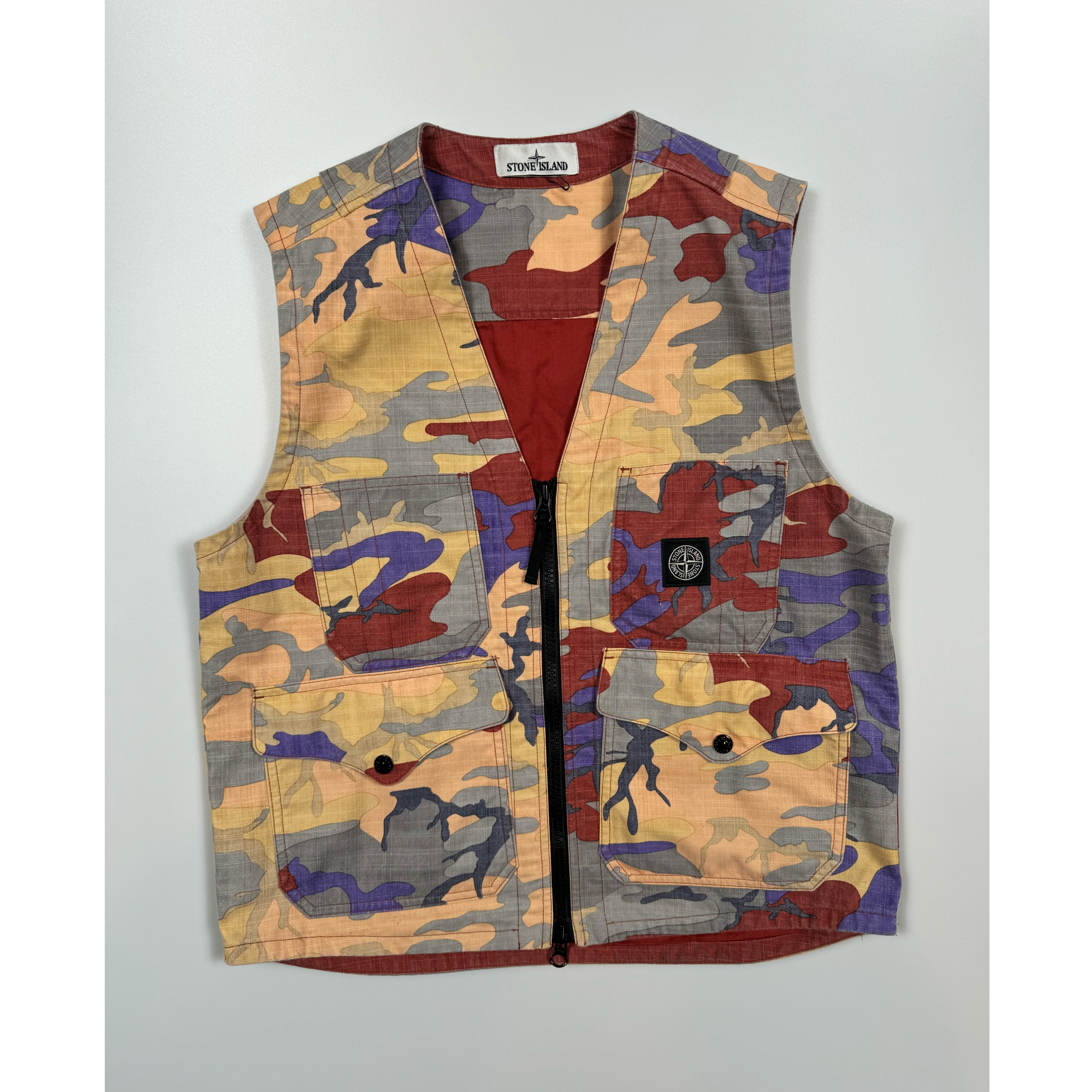 Stone island camo vest online