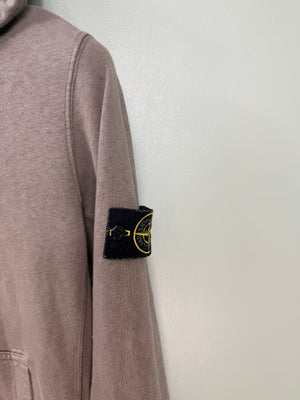 Stone Island Khaki Zipped Hoodie