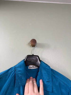 Stone Island Blue Nylon Metal Overshirt