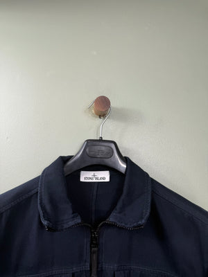 Stone Island Navy 3/4 Zip Smock