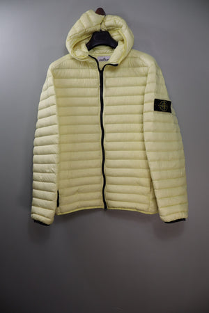 Stone Island Yellow Loom Woven Down Jacket