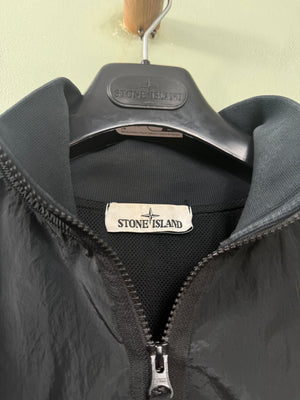 Stone Island Black Nylon Metal Smock