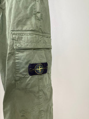 Stone Island Green RE-T Cargo Bottoms