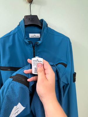 Stone Island Blue Comfort Shell Jacket
