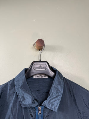 Stone Island Blue Nylon Metal Overshirt