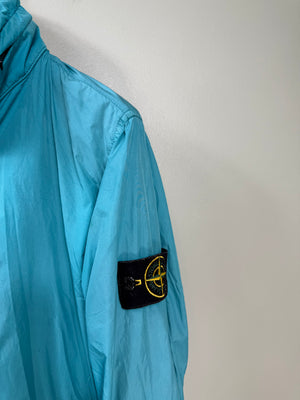 Stone Island Aqua Blue Crinkle Reps Jacket
