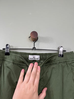 Stone Island Green RE-T Cargo Bottoms