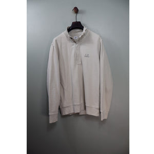 C.P. Company Beige 1/4 Button Jumper