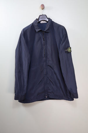 Stone Island Navy Nylon Metal Overshirt