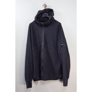 C.P. Company Black Zipped Hoodie