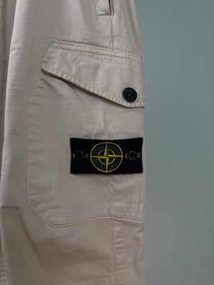 Stone Island Beige RE-T Cargo Bottoms