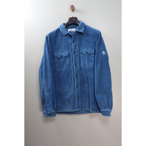 Stone Island Blue Corduroy Overshirt