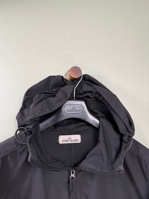 Stone Island Black Nylon Cotton Batavia Jacket